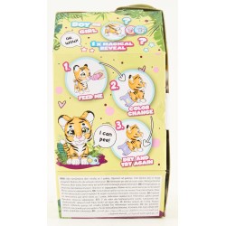 Simba - Pamper Petz Tigre, simpatico animaletto con pannolino con funzione color-change, zampa magica, tre sorprese, 15 cm, 1059