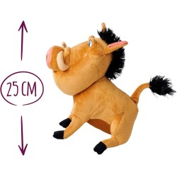 Simba - Disney Lion King, 30 Anni di Re Leone, Pumba, Peluche da 25 cm, Adatto Fin dai Primi Mesi di Vita, 6315870071