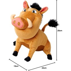 Simba - Disney Lion King, 30 Anni di Re Leone, Pumba, Peluche da 25 cm, Adatto Fin dai Primi Mesi di Vita, 6315870071