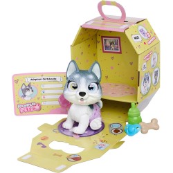 Simba - Pamper Petz Husky, con pannolino con funzione color change, zampa magica e tre sorprese, 15 cm, 105950135