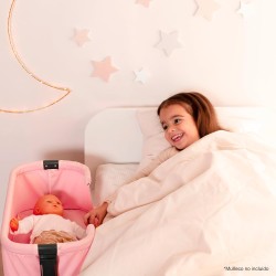 Smoby - Maxi Cosi Next to Me, +3 anni, rosa, per bambole fino a 38 cm, altezza regolabile, 7600240240