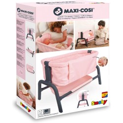 Smoby - Maxi Cosi Next to Me, +3 anni, rosa, per bambole fino a 38 cm, altezza regolabile, 7600240240