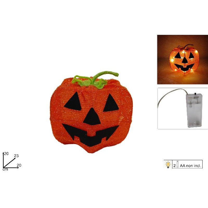 Decorazione Zucca Halloween cm 20