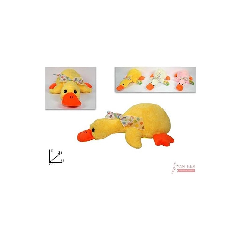 Peluche Pasquissima Anatroccolo Giallo 33 cm, colori assortiti, 1 pezzo