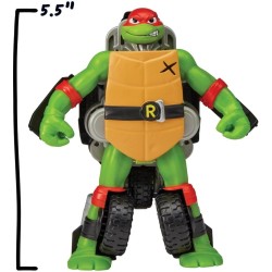 Giochi Preziosi - Turtles - Veicolo Raffaello Tartarughe Ninja Caos Mutante, Moto Trasformabile In Action Figure Raffaello 15 Cm