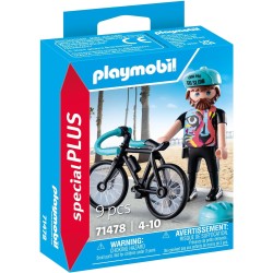 PLAYMOBIL - Special Plus 71478 Ciclista su Strada, Giocattolo per Bambini dai 4 Anni - PM71478