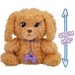 IMC Toys - BABY PAWS Labradoodle, Cucciolo Interattivo di Peluche che Reagisce ai Vostri Input, Portatelo con voi, Giocattolo Re