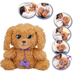 IMC Toys - BABY PAWS Labradoodle, Cucciolo Interattivo di Peluche che Reagisce ai Vostri Input, Portatelo con voi, Giocattolo Re