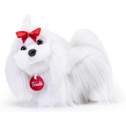 Trudi - Maltese LulÃ¹ Regalo compleanno o Natale, cagnolino peluche | 23x22x9cm taglia S | Classici cani | modello 22345