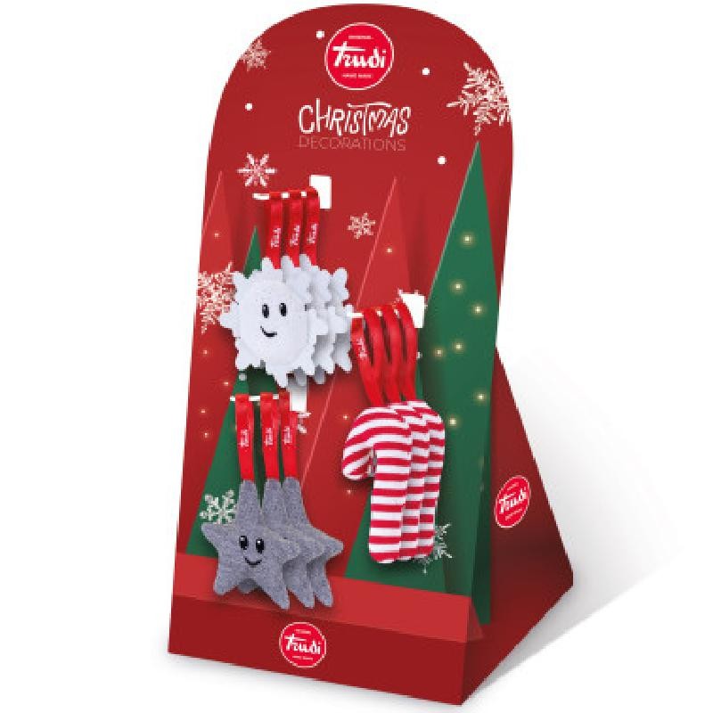 TRUDI - Mini Decoration Xmas assortiti, 1 pezzo