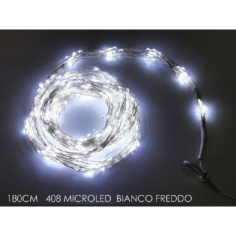 General Trade - Mantello Luminoso 1,80 Metri Bianco Freddo 408 Microled Per Interno Ed Esterno