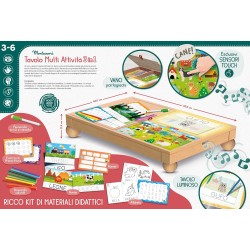 Liscianigiochi - Montessori Legno Tavolo Multi AttivitÃ , 107407