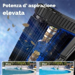 WYBOT S2PRO - ROBOT PULITORE A BATTERIA CON BASE DI RICARICA A BORDO PISCINA