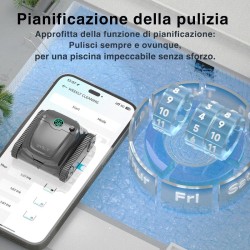 WYBOT S2PRO - ROBOT PULITORE A BATTERIA CON BASE DI RICARICA A BORDO PISCINA