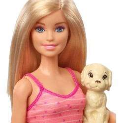 Barbie - Doll/Pets - Puppy Bath Time playset, bambola barbie bagnetto cuccioli, POS210068