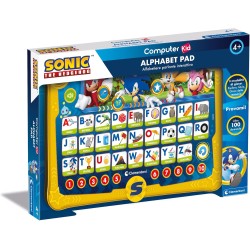 Clementoni - Sonic Alphabet Pad-Gioco Educativo 4 Anni, Kid, Regalo Elettronico Parlante Italiano, Computer, Laptop per Imparare