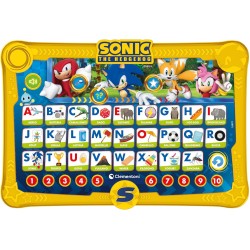 Clementoni - Sonic Alphabet Pad-Gioco Educativo 4 Anni, Kid, Regalo Elettronico Parlante Italiano, Computer, Laptop per Imparare