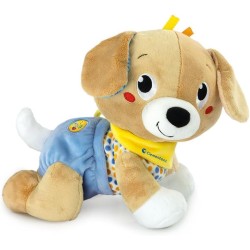 Clementoni - Baby Cagnolino Gattona Con Me - Peluche Interattivo Parlante Italiano, Canzoncine e Filastrocche, Gioco Bambini 6 M