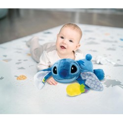 Clementoni - Disney Stitch Grow with Me Plush - Peluche Stitch Parlante Interattivo Suoni e Melodie, Sonaglino, Funzione Tummy T