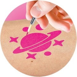 Clementoni - Scienza e Gioco Lab-Trendy Tattoo, Kit per Realizzare Tatuaggi Temporanei, Laboratorio Scientifico 8 Anni, Cosmesi 