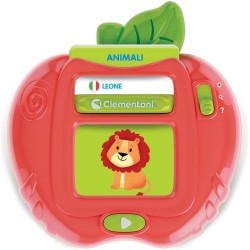 Clementoni - Sapientino Le Mie Prime 100 Parole Gioco Educativo 2 Anni, Regalo Elettronico Parlante Italiano, Flashcards, Schede