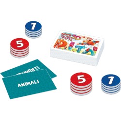 Clementoni - Giochi da Tavolo Bambini - Nomi, Cose, CittÃ  3D - Carte da Gioco, Giocare in Famiglia, Sfida sulle Parole, Regalo 