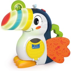 Clementoni - Baby Giuliano Il Tucano Frutta Centro attivitÃ  Gioco Educativo 1 Anno, Prima Infanzia, Becco Come Lampada Luminosa