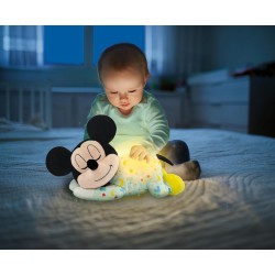 Clementoni - Baby Mickey Mindfulness Plush-Peluche Disney Musicale, Rilassante, Cromoterapia, Rumori Bianchi, Luci e Melodie, Pr