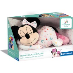 Clementoni - Baby Minnie Mindfulness Plush-Peluche Disney Musicale, Rilassante, Cromoterapia, Rumori Bianchi, Luci e Melodie, Pr