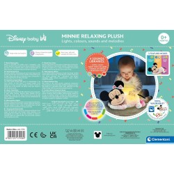 Clementoni - Baby Minnie Mindfulness Plush-Peluche Disney Musicale, Rilassante, Cromoterapia, Rumori Bianchi, Luci e Melodie, Pr