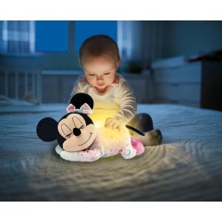 Clementoni - Baby Minnie Mindfulness Plush-Peluche Disney Musicale, Rilassante, Cromoterapia, Rumori Bianchi, Luci e Melodie, Pr