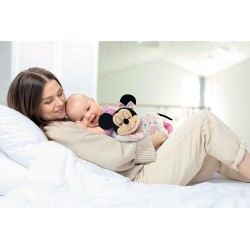 Clementoni - Baby Minnie Mindfulness Plush-Peluche Disney Musicale, Rilassante, Cromoterapia, Rumori Bianchi, Luci e Melodie, Pr