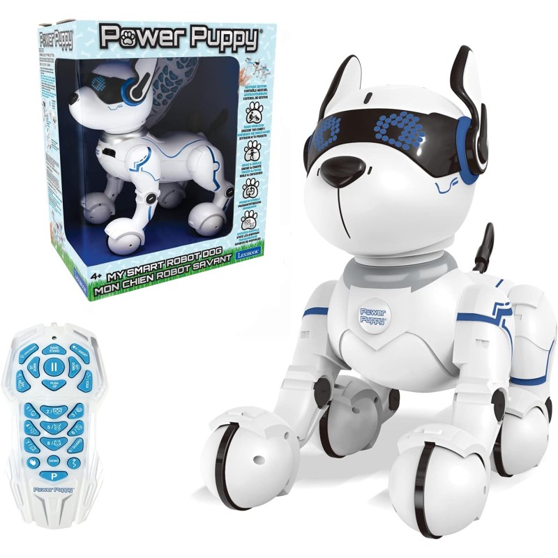 Lexibook - Cane robot programmabile Power Puppy con telecomando, danza, yoga, funzione di allenamento, Sing, DOG01