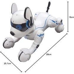 Lexibook - Cane robot programmabile Power Puppy con telecomando, danza, yoga, funzione di allenamento, Sing, DOG01