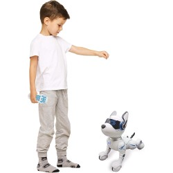 Lexibook - Cane robot programmabile Power Puppy con telecomando, danza, yoga, funzione di allenamento, Sing, DOG01