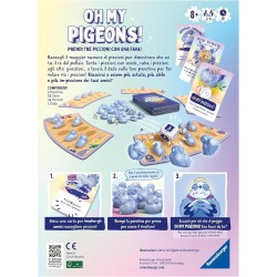 Ravensburger - Oh my Pigeons!, Gioco di Carte per Tutta la Famiglia, 2-5 Giocatori, Idea Regalo per Ragazzi e Bambini 8+ Anni, E