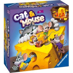 Ravensburger - Cat &amp; Mouse, Gioco da Tavolo per Tutta la Famiglia, 2-4 Giocatori, Idea Regalo per Bambino e Bambina 4+ Anni,