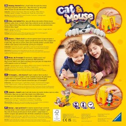 Ravensburger - Cat &amp; Mouse, Gioco da Tavolo per Tutta la Famiglia, 2-4 Giocatori, Idea Regalo per Bambino e Bambina 4+ Anni,