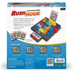 ThinkFun - Rush Hour, Scappa Dagli Ingorghi, Gioco da Tavolo, 1+ Giocatori, Idea Regalo per Bambini e Ragazzi 8+ Anni, (Versione