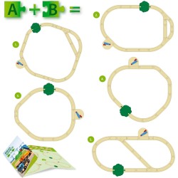 BRIO World - Starter Set Solleva e Carica, Set Costruzioni Trenino in Legno da 14 Pezzi, Giocattolo per Bambino e Bambina 3+ Ann