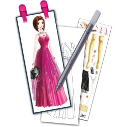 Ravensburger - Fashion Designer Style Book, Abiti da Sera, Crea la tua Collezione di Moda, Disegni da Colorare, Compatibile con 