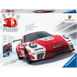 Ravensburger - Puzzle 3D, Porsche 911 GT3 Cup Salzburg, per Adulti e Bambini 8+ Anni, Idea Regalo, 152 Pezzi, 11558