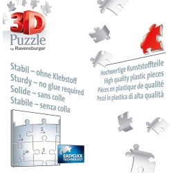 Ravensburger - Puzzle 3D, Porsche 911 GT3 Cup Salzburg, per Adulti e Bambini 8+ Anni, Idea Regalo, 152 Pezzi, 11558