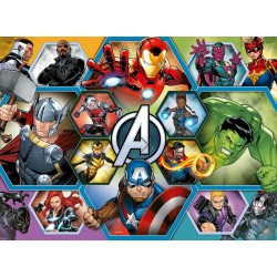 Ravensburger - Puzzle 100 Pezzi XXL Marvel Avengers, Idea Regalo per Bambini 6+ Anni, Gioco Educativo e Stimolante, 04029