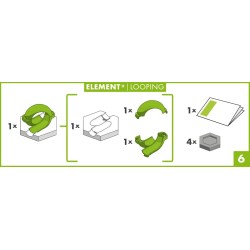 Ravensburger - GraviTrax Looping, Accessorio, Pista di Biglie, Gioco Interattivo ed Educativo STEM, Compatibile con GraviTrax St