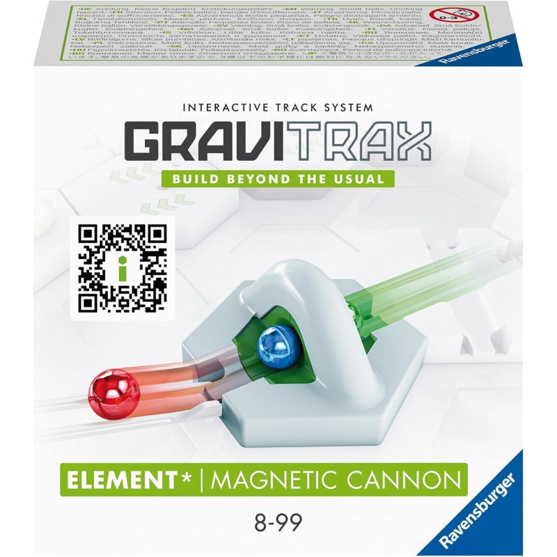 Ravensburger - GraviTrax Magnetic Cannon, Accessorio, Pista di Biglie, Gioco Interattivo ed Educativo STEM, Compatibile con Grav