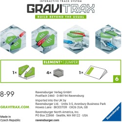 Ravensburger - GraviTrax Jumper, Accessorio, Pista di Biglie, Gioco Interattivo ed Educativo STEM, Compatibile con GraviTrax Sta