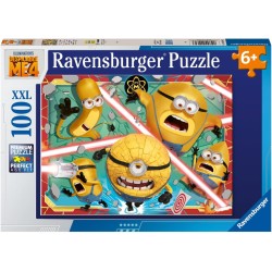 Ravensburger - Puzzle 100 Pezzi XXL Cattivissimo Me 4, Idea Regalo per Bambini 6+ Anni, Gioco Educativo e Stimolante, 01062