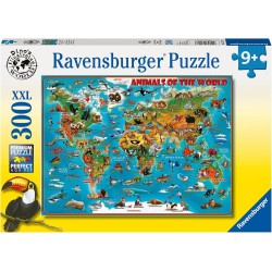 Ravensburger - Animali del Mondo Puzzle 300 Pezzi XXL, 13257