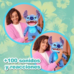 Disney - Stitch FX, peluche di Lilo &amp; Stitch, peluche elettronico da 45 cm, 100+ combinazioni di azioni e suoni, giocattolo 